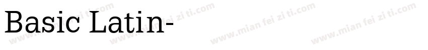 Basic Latin字体转换